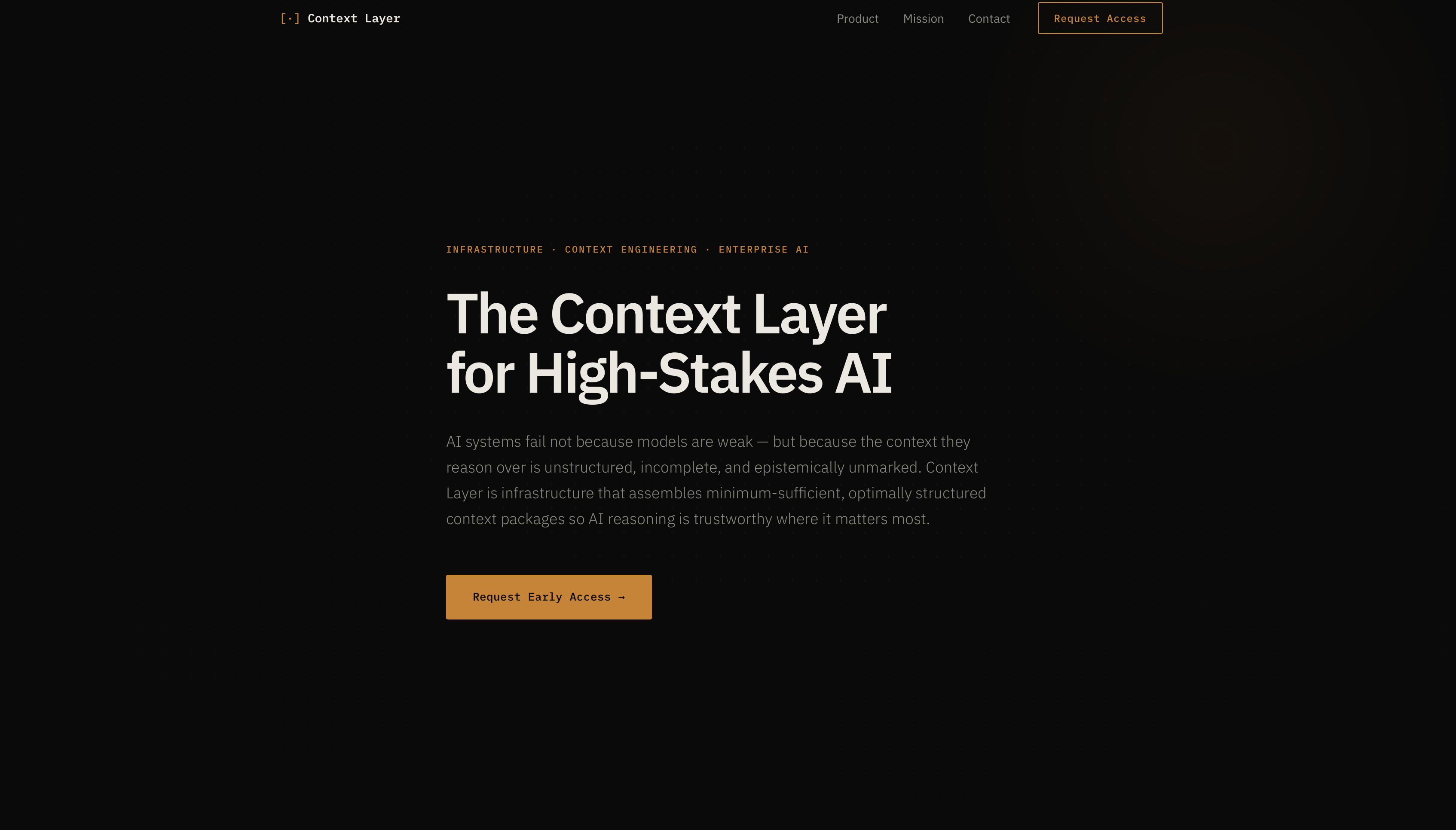 Context Layer website screenshot